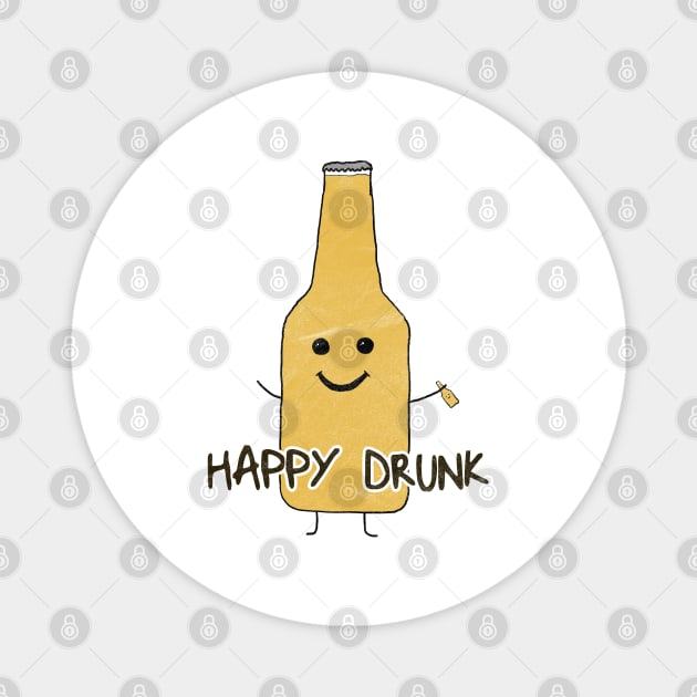 Happy Drunk Magnet by karutees